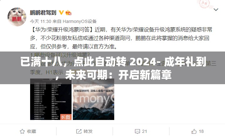 已满十八，点此自动转 2024- 成年礼到，未来可期：开启新篇章