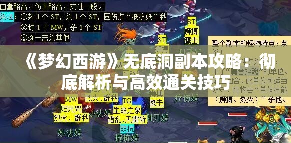 《梦幻西游》无底洞副本攻略：彻底解析与高效通关技巧